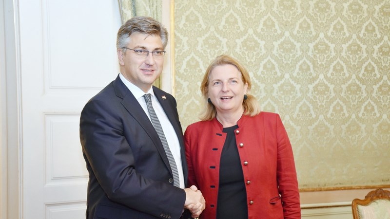 Predsjednik Vlade sa saveznom ministricom za Europu, integraciju i vanjske poslove Republike Austrije